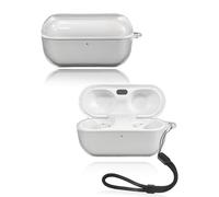 For Technics EAH-AZ100&EAH-AZ100E-S&EAH-AZ100E-K Earbuds, Soft TPU Case with lanyard - Waterproof, Shockproof & Scratch-resistant, Transparent