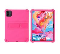 for TECLAST ArtPad Air Case 11 inch Tablet with PC Kickstand, Soft Silicone, Washable, Thickened Corner Shockproof Case, Rose