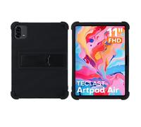 for TECLAST ArtPad Air Case 11 inch Tablet with PC Kickstand, Soft Silicone, Washable, Thickened Corner Shockproof Case, Black