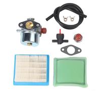 For Tecumseh OHH Series Lawn Mower Carburetor Kit 640025 with Air Filter 36046 Fuel Line Gasket Bulb Replaces 640004 640017 640135A 4.5HP-6.5HP