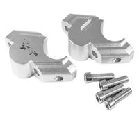 For Tenere 700 2019- For World For Raid 2022- For Rallye For Edition 2021- Motorcycle Handlebar Riser Clamp Handle Bar Risers Handlebar Risers(Silver-L)