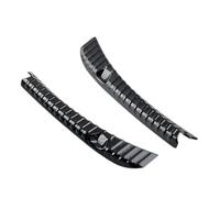 For Tesla For Model 3 2018 2019 2020 2021 2022 2Pcs Car Trunk Rear Bumper Sill Scuff Kick Protector Plate Cover Black