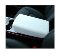For Tesla For Model 3 Car Center Console Arm Rest Lid Central Armrest Box Pad Cover Latch Accessories CFCPKOYOZD(White)