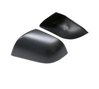 For Tesla For Model 3 Carbon Fiber Rearview Mirror Shell Cover Random Forging Light Matte Honeycomb Add On 2PCS Car Side Mirror Cover Caps(Matte)