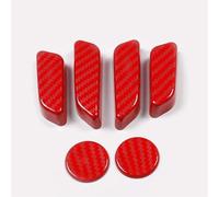 For Tesla For Model 3 For Y Seat Adjust Switch Button Trim Cover ABS Car Interior Accessories Trim Decoration(Red)