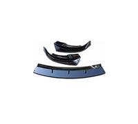 For Tesla For Model 3/Y 2017-2023 3Pcs Front Bumper Lip Spoiler Splitter Diffuser Trim BodyKit Accessories Glossy Black Carbon Fiber(For Y Bright Black)