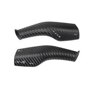 For Tesla For Model 3/Y Car Steering Wheel Gear Lever Cover Carbon Fiber Pattern Interior Decoration Trim Car Styling Interior(Matt)