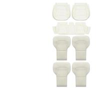 For Tesla For Model For Y For Juniper 2025 Cushion Four Seasons Universal Split Single Sitting Back Row Set Universal Car Interior Decor(White 7pieces)