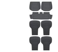 For Tesla For Model For Y For Juniper 2025 Cushion Four Seasons Universal Split Single Sitting Back Row Set Universal Car Interior Decor(Black 7pieces)