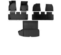 For Tesla For Model S 21-24 Plaid Material Liners All-Weather Car Mats Anti-Slip Trunk Mat Floor Carpets Custom car mats(Color4)