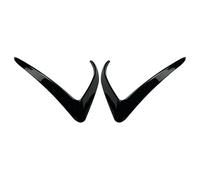 For Tesla For Model X 2015 2016 2017 2018 2019 2020 Car Front Fog Light Lamp Eyebrow Cover Trim Decorative Sticker 2Pcs(carbon fiber)