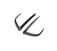 For Tesla For Model Y 2018-2023 Front Bumper Cover Wind Knife Fog Lamp Sticker Eyebrow Spoiler Blade Trim Car Black MTVTFECEWG(Bright carbon)
