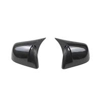 For Tesla For Model Y For Model 3 Exterior Rearview Side Mirror Housing Shell Cap Carbon Fiber Pattern Gloss Black Side Door Mirror Cover Car Side Mirror Cover Caps(MY Carbon)