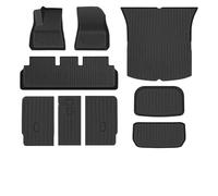 For Tesla For Model Y Launch 2025+ For Juniper TPE Floor Mats All Weather Trunk Mats Floor Liner Seat Backrest Mats Car Floor Mats(All in 1,Left Hand Drive)