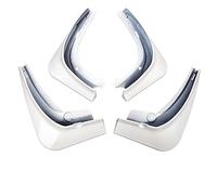For Tesla For Model Y Mud Flaps Guard 2021 2022 Front Rear Wheel Mudguard 4PCS Splash Guards Carbon Fiber ABS Accessories Car Protection Decoration Parts(WHITE)