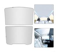 For Tesla For Model Y Sun Visor for Roof with Efficient Cooling Strap and Foldable Design to Reduce Heat Inside Vehicle Cabin