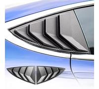 For Tesla Model 3 2017-2024 Accessory Rear Window Louvers Carbon Fiber | KUNGKIC Carbon Fibre ABS Exterior Trim Decorative Styling