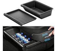 For Tesla Model 3/Y 2021-2026 Centre Console Organiser Tray, Armrest Hidden Storage for Front & Rear Seats, Smooth Sliding Design with Silicone Lining(2025-2026 Model Y front seats not applicable), C