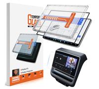 For Tesla Model Y 2025 2026 Juniper& 2024-2026 Model 3 Highland Matte Screen Protector - [No More Glare& Fingerprint] - Mil-Grade 9H+ Tempered Glass 15.4 Dashboard - Front& Rear Protector - [2-Pack]