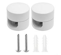 For Textile Cable Pins for Ceiling Mounting Made from Aluminum with Screws and Dowels Suitable for DIY Cable Fixing Projects (White)