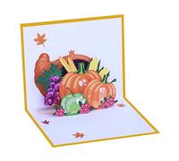 For Thanksgiving Pumpkin Greeting Card Festival Holiday Paper Cards For Birthday Wedding New Year Blessing Car Thanksgiving Card
