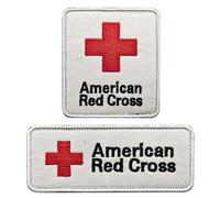 for The American Red CrossMorale Patch, Medical red Cross First Aid Patch Tactical Hook and Loop EMT Patches 2 Packs for IFAK Plate Carrier Backpacks