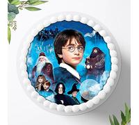 For the birthday, a cake picture, sugar picture with the motif: Harry Potter, edible photo for cakes, cake topper, diameter 20 cm, 6201aa
