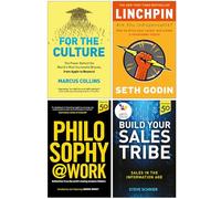 For the Culture, Linchpin, Philosophy@Work & Build Your Sales Tribe 4 Books Collection Set