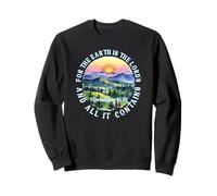 For The Earth Is The Lord's Religious Bible Verse God Jesus Sweatshirt