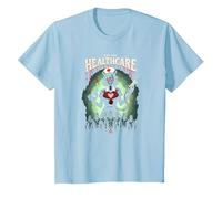 for The Healthcare: Spooky Nurse Apocalypse Horror Fan Art T-Shirt, Kids, Baby Blue, 4 Years