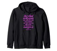 For The Lord Loveth Judgment Psalm 37:28 Bible Scripture God Zip Hoodie