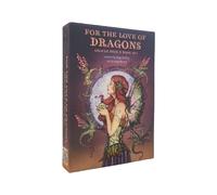 For the Love of Dragons Oracle Card Leisure Party Board Game Fortune Telling Prophecy Entertainment Tarot Deck With PDF Guide Alfons Maria Mucha Oracle