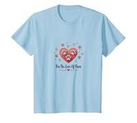for The Love of Paws - Heartwarming Pet T-Shirt, Kids, Baby Blue, 4 Years