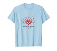 for The Love of Paws - Heartwarming Pet T-Shirt, Men, Baby Blue, L
