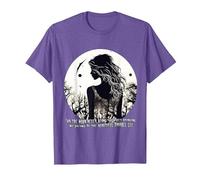 for The Moon Never Beams Annabel Lee by Poe T-Shirt, Men, Purple Heather, Small