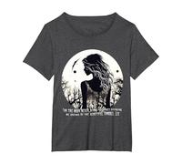 for The Moon Never Beams Annabel Lee by Poe T-Shirt, Women's Plus, Dark Heather Grey, 1X