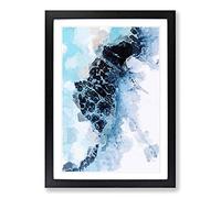 For the Old Times in Abstract Framed Print | A2 Black Framed Wall Art | Ready to Hang | Abstract Fantasy Picture | Living Room Bedroom Lounge Office