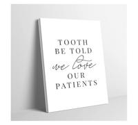 For the Professional Gift Tooth Be Told Canvas Art Print Humor Poster for Home Study Office Wall Decor(Unframed,16x24inch(40x60cm))
