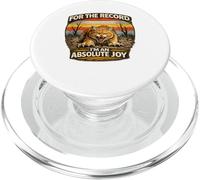 For The Record I'm an Absolute Joy - Angry Cat, Sarcasm PopSockets PopGrip for MagSafe