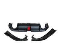 For the tenth generation Compatible For Honda Civic 2016-2020 car rear bumper lower lip three segment spoiler(Matte Black)