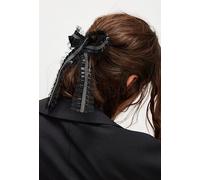For The Thrill Bow at Free People in Black - female