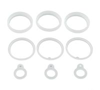 For ThermoFlask 40oz Water Bottle Gasket Set, 9 Food Safe Silicone Washers, Easy Replacement for Impresa Lids
