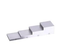 for Thickness Calibration of ultrasonic gauges, 4-Step Millimeter Thickness Test Block 3/5/10/15 mm L x W: 80 x 20mm