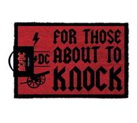 AC/DC For those about to knock Door Mat red black Onesize
