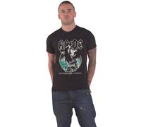 For Those About To Rock Yellow Outlines T Shirt AC/DC Black L