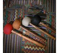 For Tibetan Meditation Bowl Mallet, Handcrafted Wooden Sound Striker for Enhanced Meditation Experience (Red M Size)