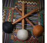 For Tibetan Singing Bowl Accessory Wooden Mallet to Elevate Your Mindfulness Rituals (White L Size)
