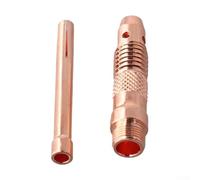 for TIG Collet Bodies Kit with 1.6mm, 2.4mm, 3.2mm Collets for WP-17/18/26 Welding Torches, 6PCS Copper Set Compatible with PTA-17, PTA-17V, PTA