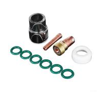 for tig for torch Consumables WP-18/26 2.4mm Collet Glass Cup | Compatible with for lincoln PTA, for miller DB, Weldcraft, transparent cup offers superior weld visibility