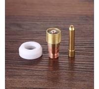 for TIG Welding Torch Nozzle Cup Kit 7pcs, Gas Lens and Copper Chuck Accessories for WP9/20 WP-17/18/26, Alumina Pottery Nozzles for Durable Performance(2.4MM)